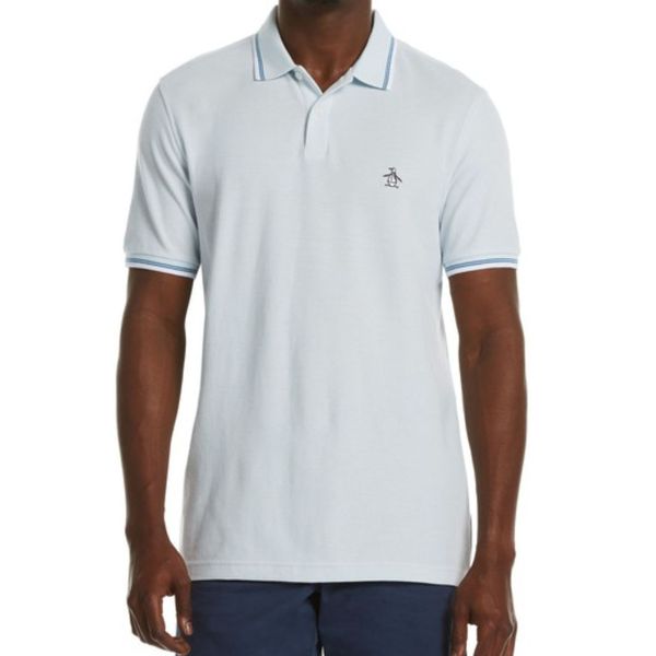 Original Penguin-Mens-Tipped Ss Polo-Ballad Blue