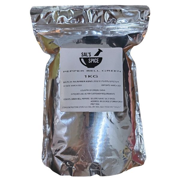 Sal's Spice Pepper Bell Green Whole - 1kg