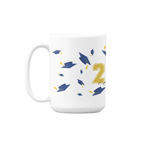 Class Of 2025 Caps Graduation Custom Printed Mug 440ml