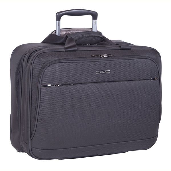 Cellini Smartcase 17" Laptop Trolley Business Case Bag - Black
