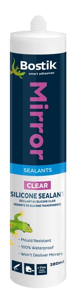 Bostik Mirror Neutral Cure Silicone Clear - 280ml