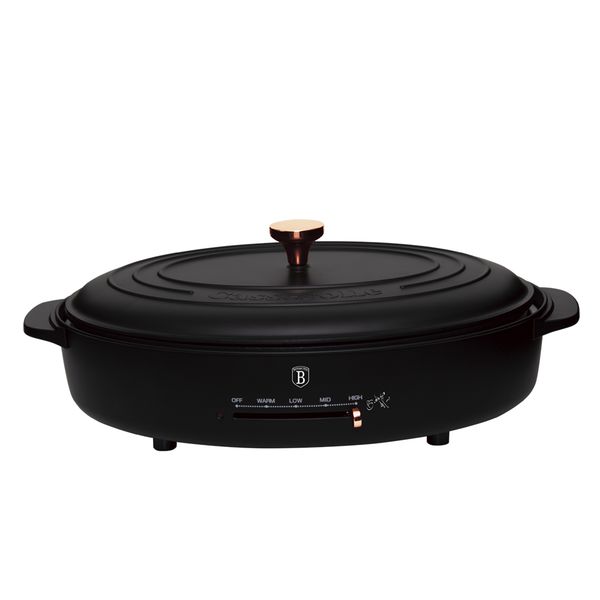 Berlinger Haus 1800W Electric Table Grill - Black Rose Collection