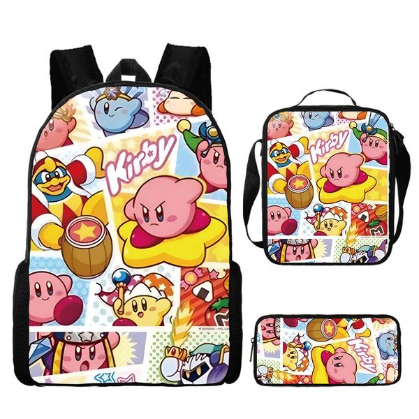 Kids School 3-Piece Backpack Set (Bag, Lunch Box &amp; Pencil Case) SpongeBob