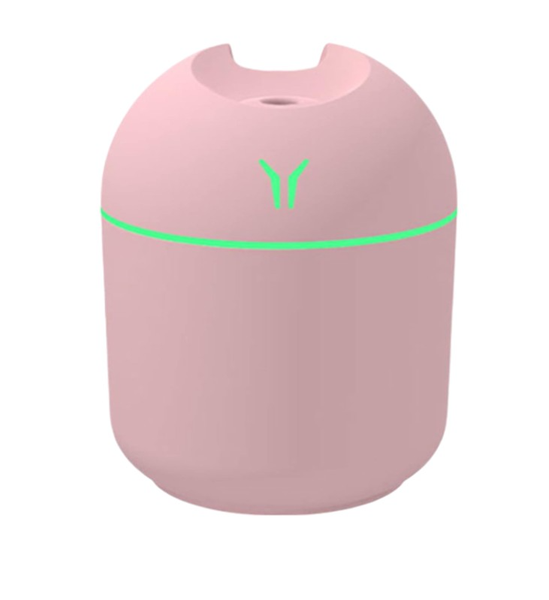 Pink Portable Color-Changing Aroma Humidifier