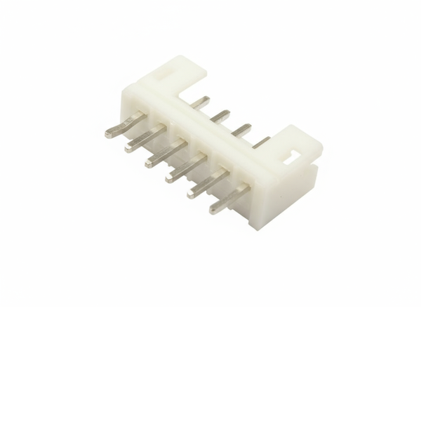 XY132-06ST: 2.00mm 6-Way Low Profile SIL Header, Straight, Tin Plated
