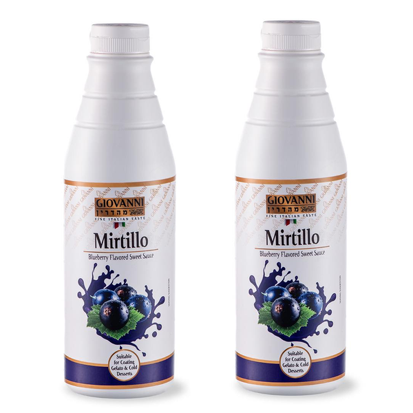 Pack of 2 - Mirtillo Blueberry Gourmet Sauce 1kg -Desserts, Topping, Baking