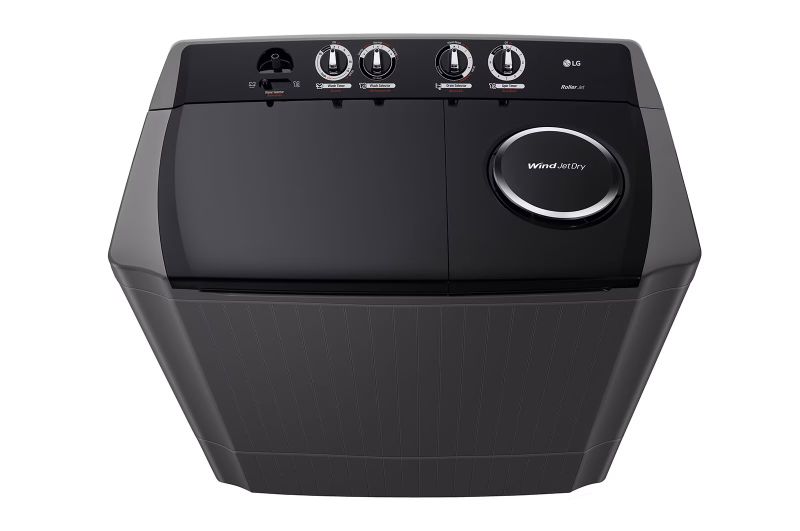 LG TT1861RWPT 18kg Twin Tub Roller Jet Wind Jet Spray Black Finish