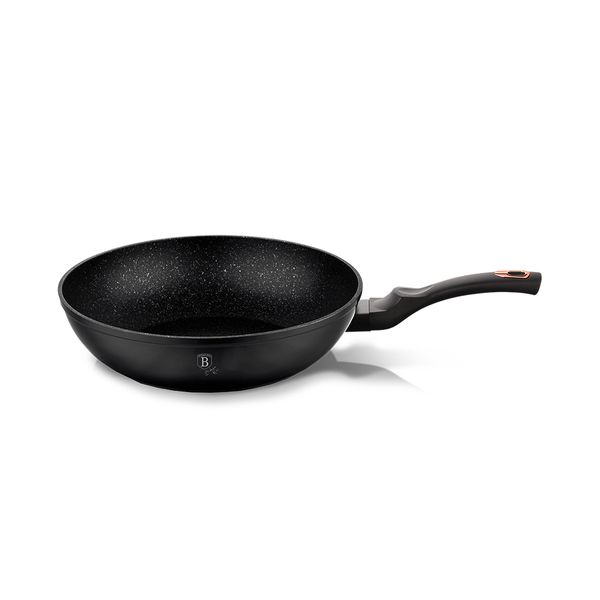 Berlinger Haus 30cm Marble Coating Wok - Black Rose Collection