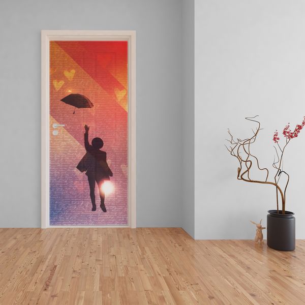 Decoupage Tear Resistant Transfers - Lost Umbrella Door