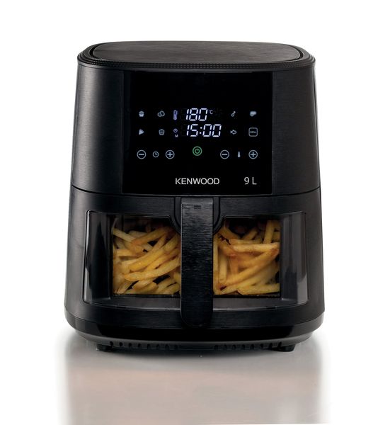 Kenwood - 9 Litre Basket Air Fryer + Grill with Window - HFG92.000BK
