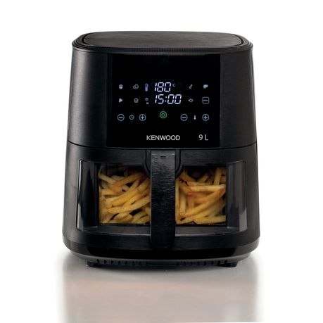 Kenwood - 9 Litre Basket Air Fryer + Grill with Window - HFG92.000BK