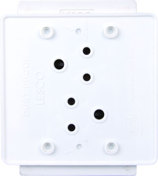 LESCO, 6A Double Plug 4x2 Socket