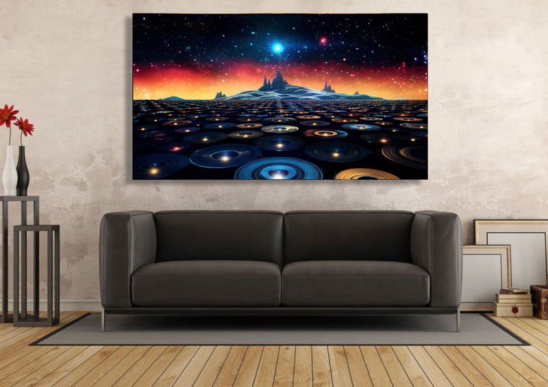 Canvas Wall Art - Vinyl Dreams Abstract - IM0393