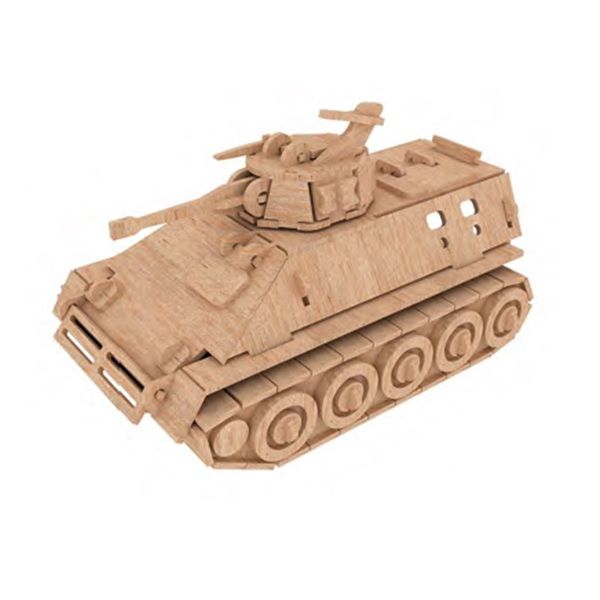 Tank Military 3D Puzzle Wooden 3D Model By Everything Laser
