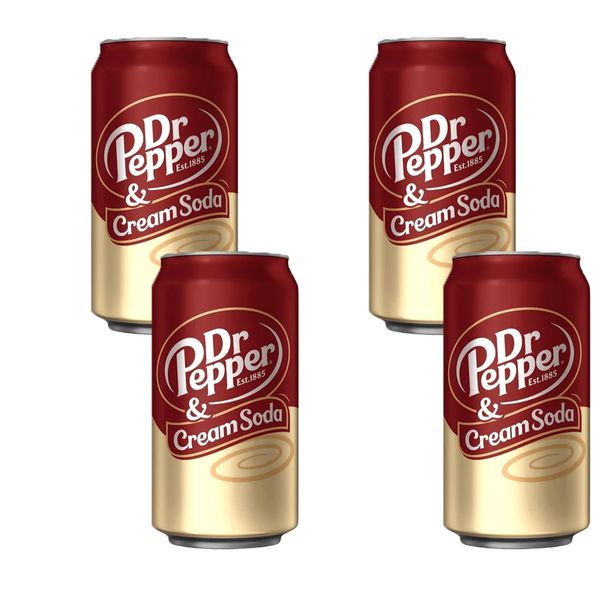 Dr Pepper and Cream Soda - 4x 355ml