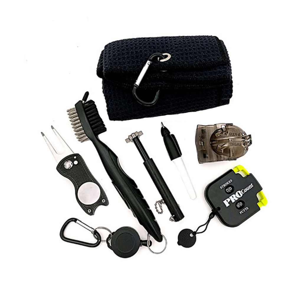 Golf Accessories Set Golf Club Cleaning Kit Golf Towel Brush Repair