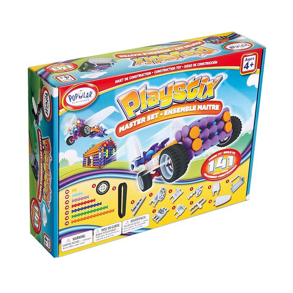 Popular Playthings Playstix Master Set: 141 Pieces