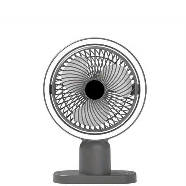Desk fan with light