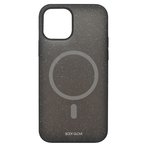 Body Glove Silicone Magnetic Case With Glitter For iPhone 14 - Black