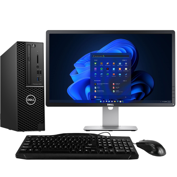 Dell Precision 3430 Intel i5 SFF Desktop PC + 23" Monitor (Refurbished)