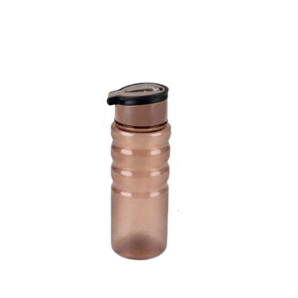 Brown Water Bottle Straw and Pop-Up Handle - 850ml