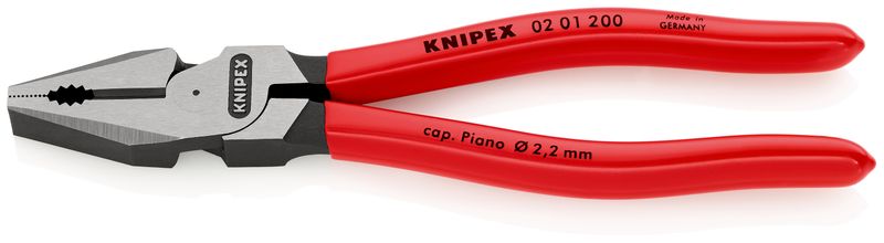 KNIPEX - Hi-Levarge Combination Plier 200mm PVC grip