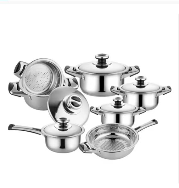 22-Piece Premium Stainless Steel Cookware Set