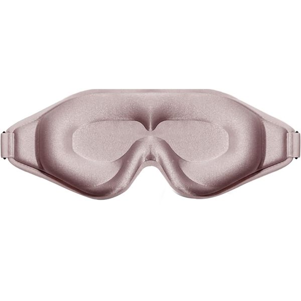 Block Out Light Sleep Mask with Adjustable Strap, 3D Deep Contoured