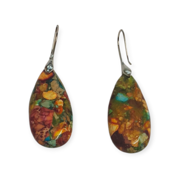 Artistic And Elegant Teardrop Dangle Earrings