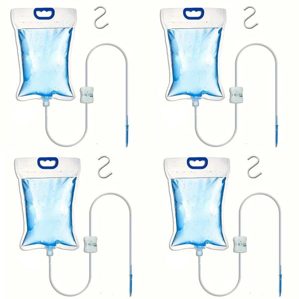 4 pcs Heavy-Duty Automatic Self- Sprinkler Bags 5.2L Large Plant Watering