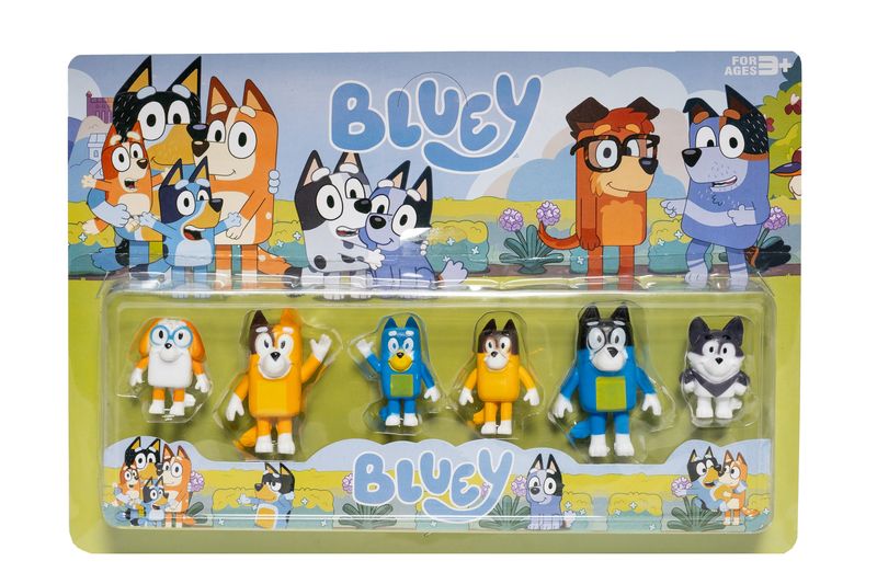 Bluey Family Figurines - 6 Piece