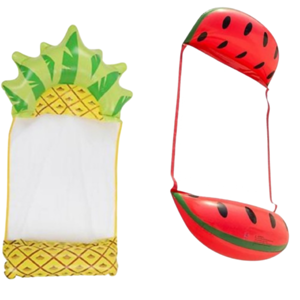 Inflatable Floating Hammock Fruity Tootie Twin Pack