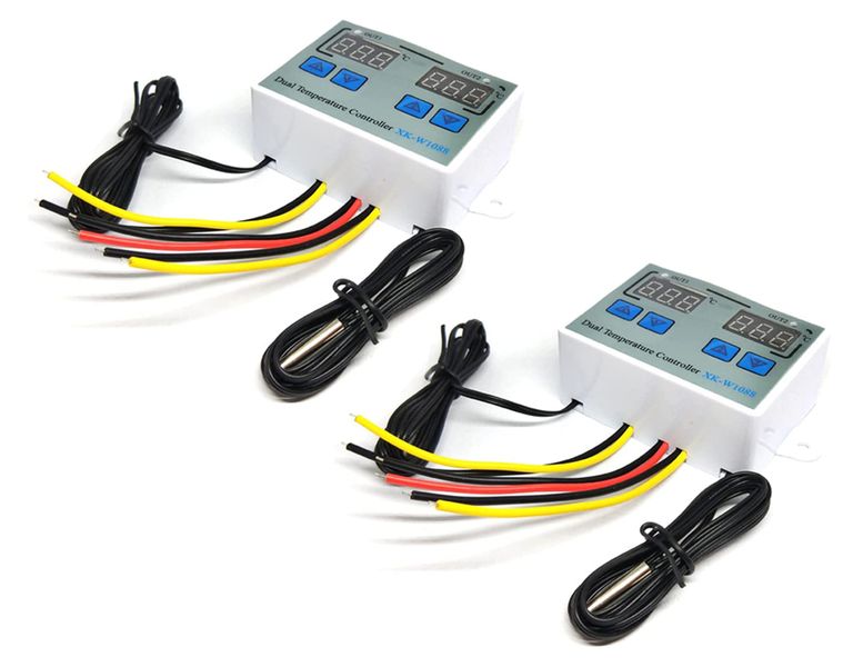 Robotico XK-W1088 Dual Digital Temperature Controller LCD Displays(220V)2pc