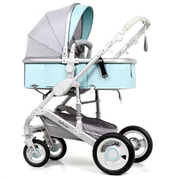 Baby Stroller 2in1 Portable Baby Carriage Folding Prams With Mummy Bag