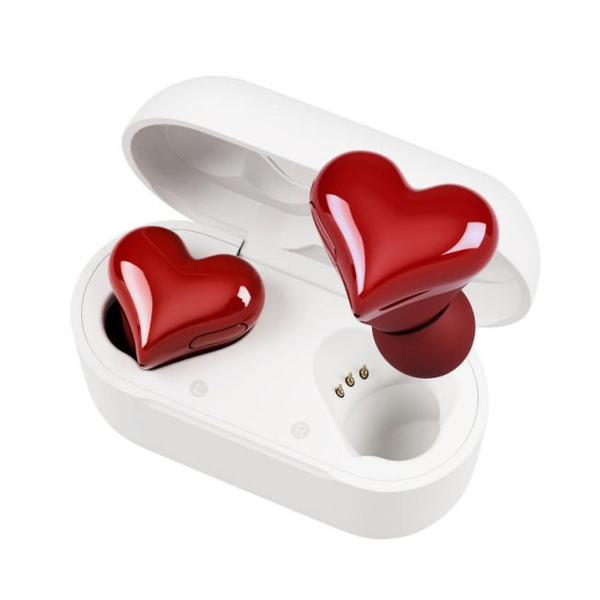 Cute Heart-shaped Wireless In-Ear Noise Cancelling Earbuds
