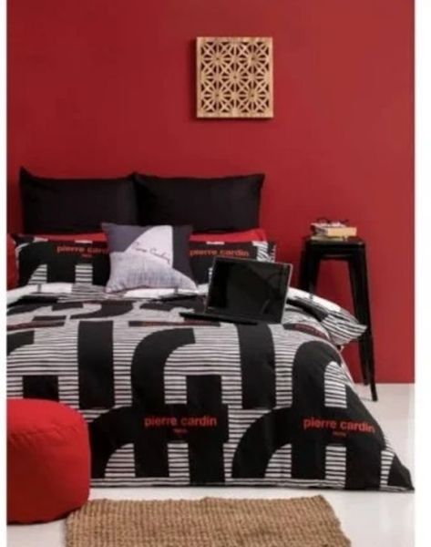 Pierre Cardin - Bedding Duvet Cover Set- Queen (White/ Purple)