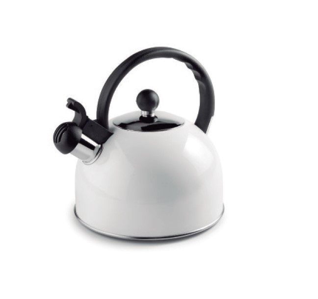 Ibili Stainless Steel Whistling Kettle, White, 2.5 Litre Shop Today
