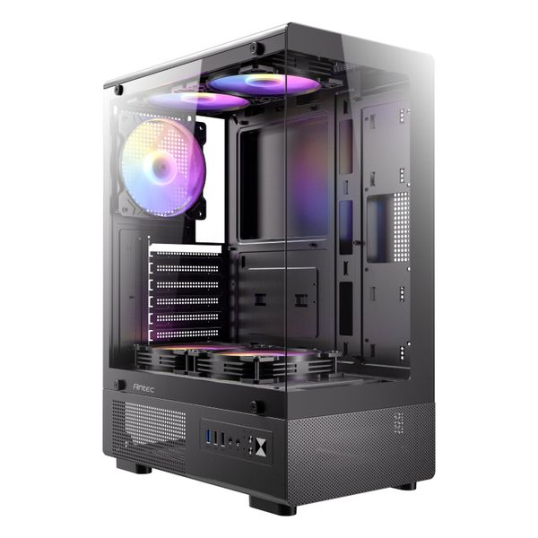 Antec ATX Mid-Tower Gaming Chassis Black VCX200 RGB Elite ATX Mid-Tower
