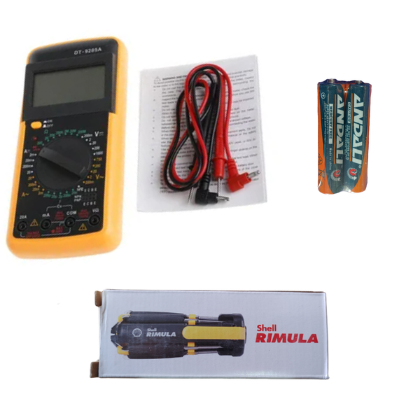 Digital Multimeter 9 x 20cm With Screwdriver Set