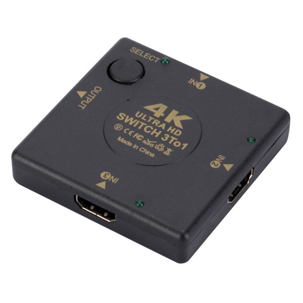 3 into 1 out 4K X 2K HD Video Switch