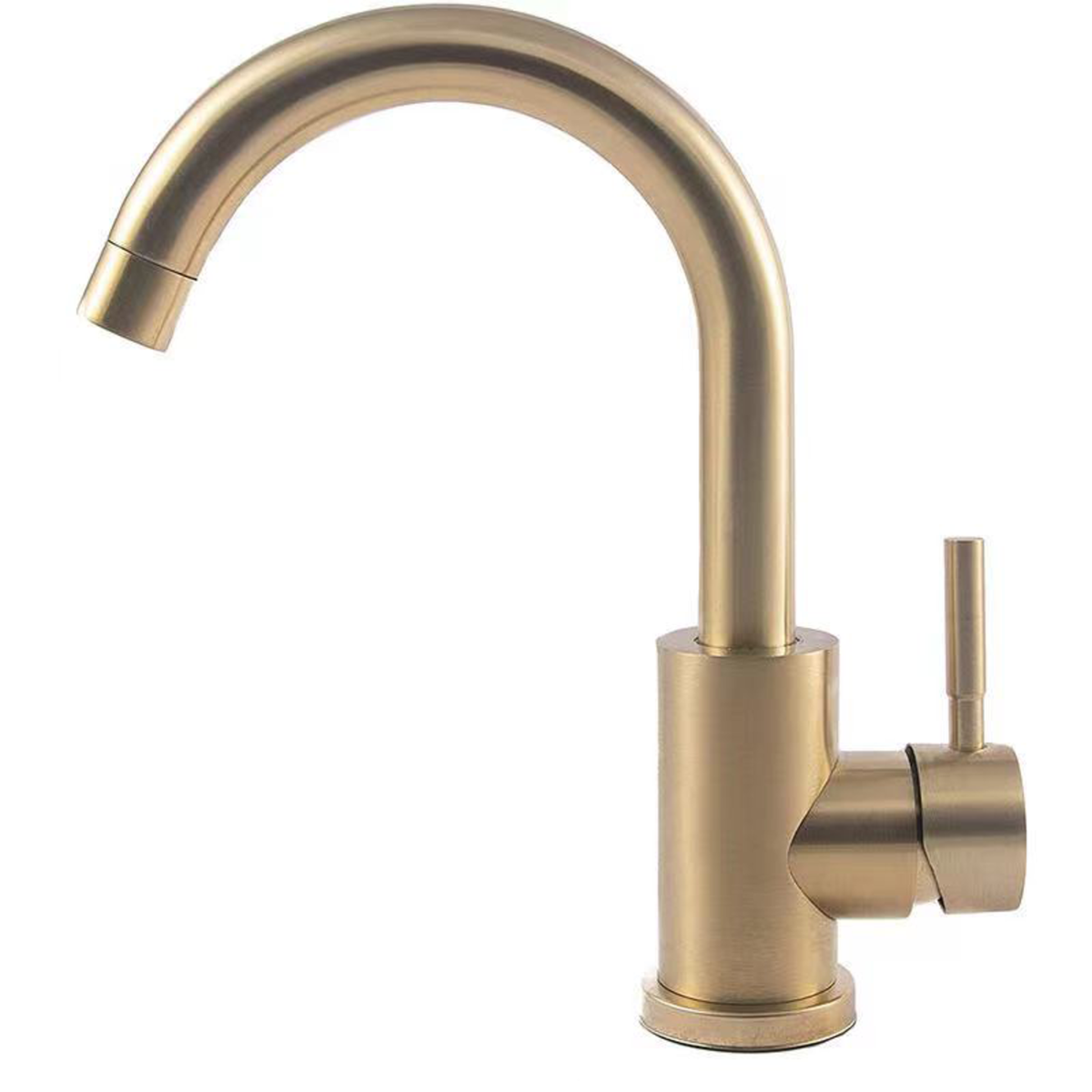 Brushed Gold Bathroom Brass Basin Mixer Tap | Shop Today. Get it ...