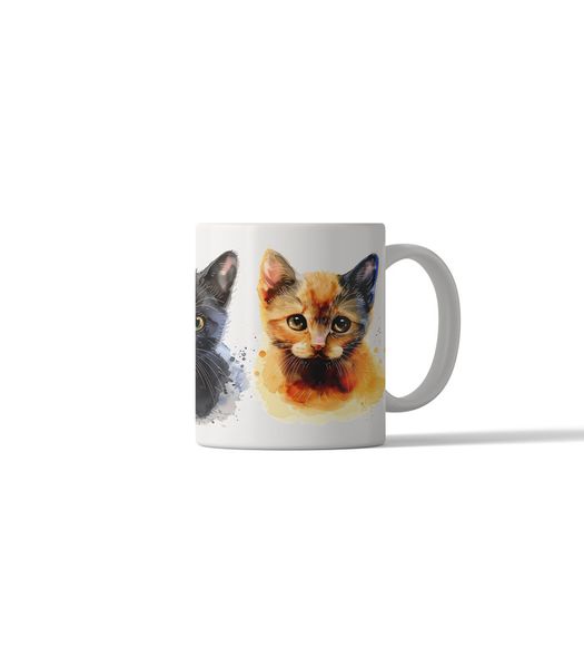 Cat Portrait 11oz DSG41 Printed Coffee Mug Gift
