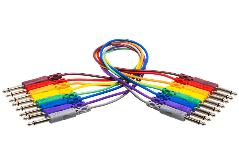 Hosa Unbalanced Patch Cables - 8 Pack/45cm