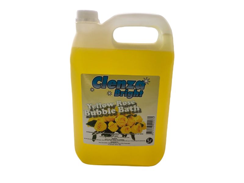 Clenza Bright Yellow Rose Bubble Bath 5 Lt