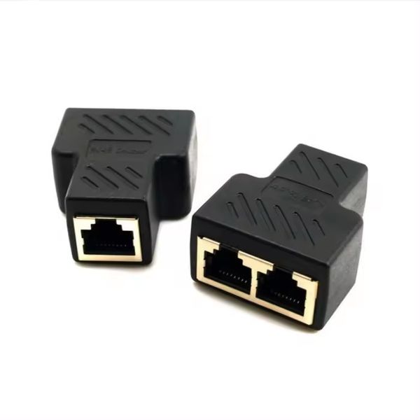 RJ45 Female to Female Network Adapter 2 Port Female Socket Connector