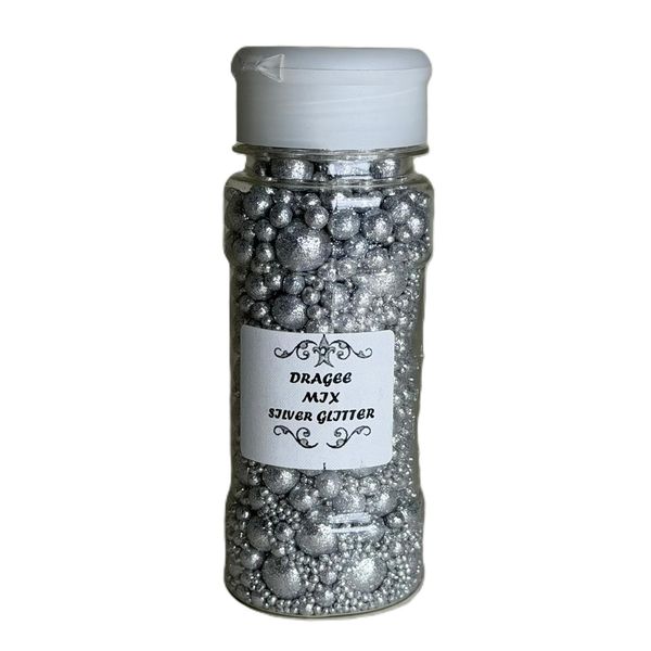 Akamai - Silver Glitter Sprinkles - 140g
