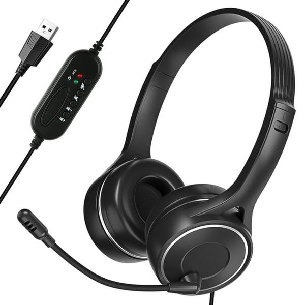 SY-G30C USB Wired Headset with Long-Gooseneck Microphone