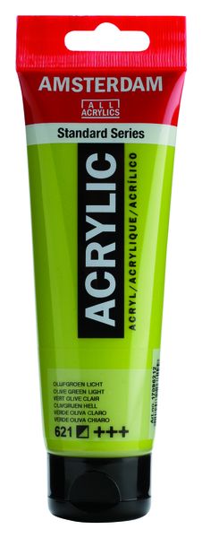 AMSTERDAM Acrylic Paint Olive Green Light 120ml Tube