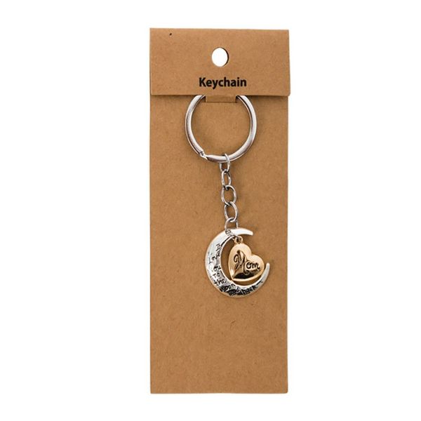 Keychain - Silver - Love Mom