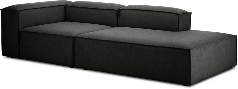 Katherine Linen or Bonded Leather Open Ended Couch